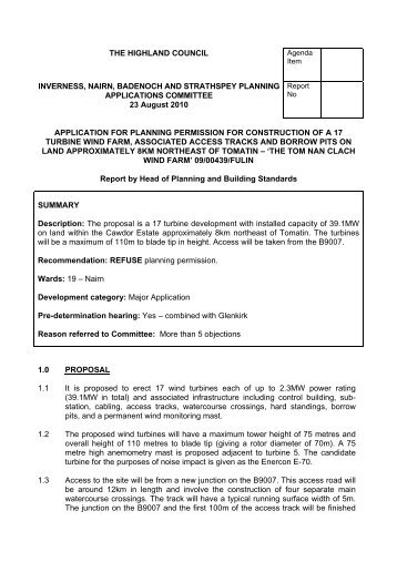 PLI-58-10 - The Highland Council