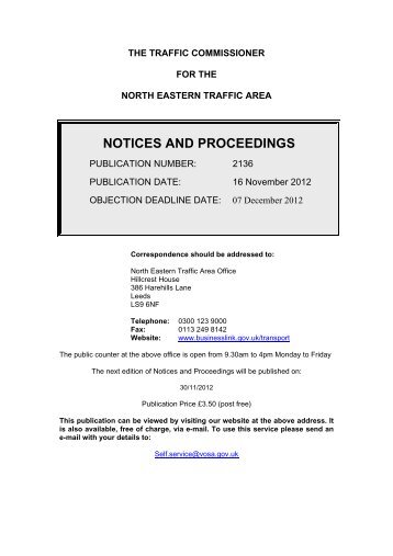 NOTICES AND PROCEEDINGS