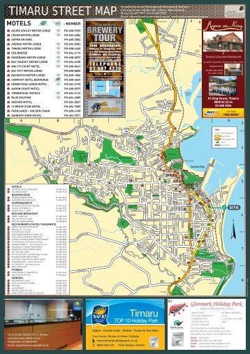 timaru street map - Central South Island