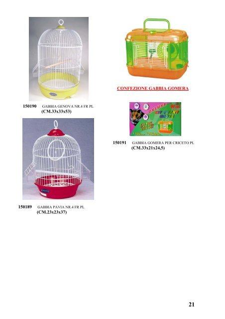 Nidi, gabbie e accessori per uccelli - Romagna Ornitologica