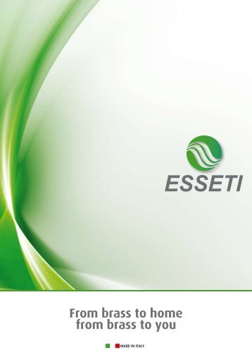 From brass to home from brass to you - ESSETI srl