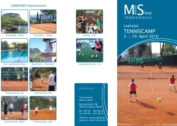 Näheres auf unserem Flyer. - MS-Tennisschule