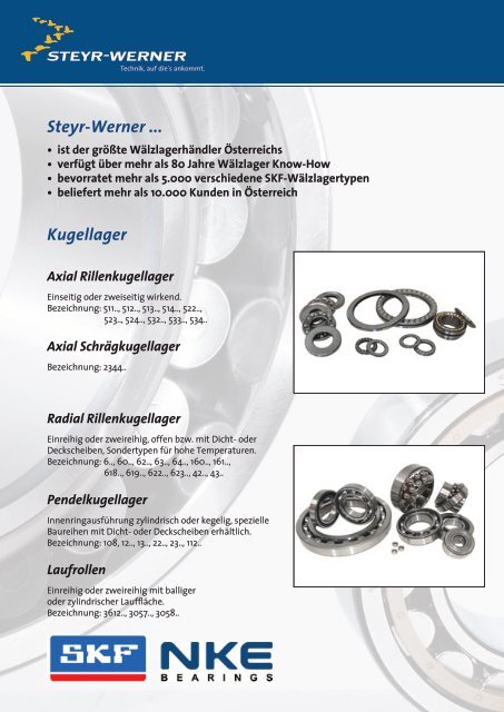 Gleitlagerbuchsen Ptfe/Stahlfaserverbund - Steyr-Werner