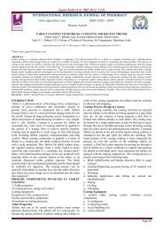 tablet coating techniques: concepts and recent trends - International ...