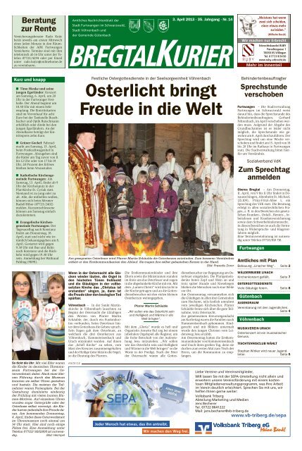 Ausgabe vom 03.04.2013 - Gemeinde Vöhrenbach