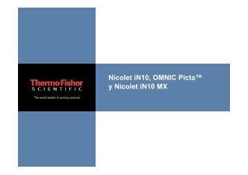 Nicolet iN10, OMNIC Picta™ y Nicolet iN10 MX