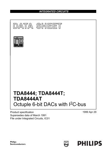 Octuple 6-bit DACs with I²C-bus - Futura Elettronica