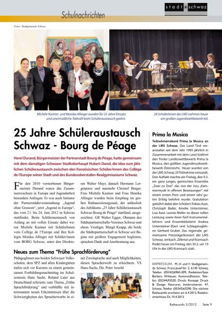 PDF Rathausinfo Nr. 3/2012 - Schwaz