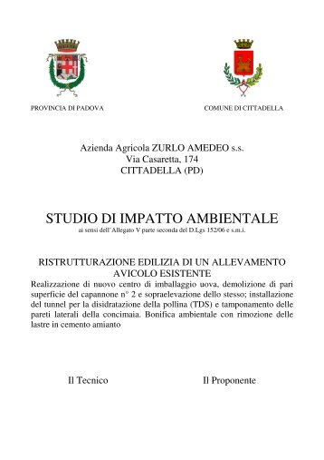 SIA - Provincia di Padova