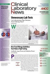 Unnecessary Lab Tests - American Association for Clinical Chemistry