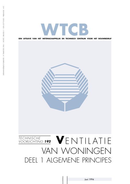 tvn 192 : ve nti lat ie van woningen : deel 1 algemene principes