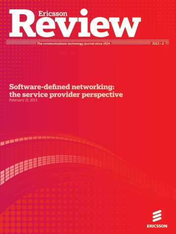 Software-defined networking: the service provider ... - Ericsson