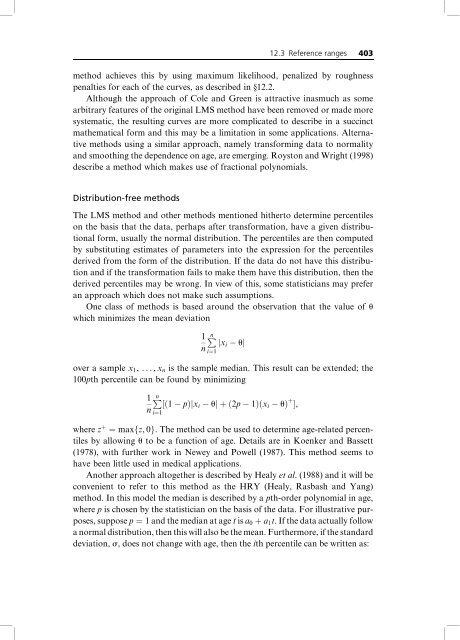 Statistical Methods in Medical Research 4ed