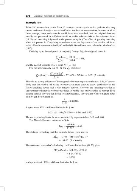 Statistical Methods in Medical Research 4ed