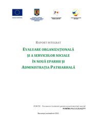 Raport de evaluare organizaţională şi a serviciilor sociale în nouă ...