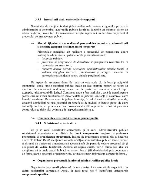 Elaborarea unui model inteligent şi transparent pentru administraţia ...