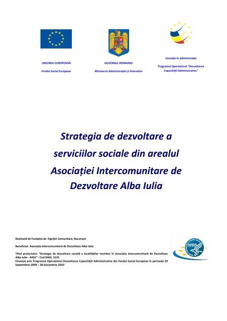Strategia de dezvoltare a serviciilor sociale AID Alba Iulia - Cjalba