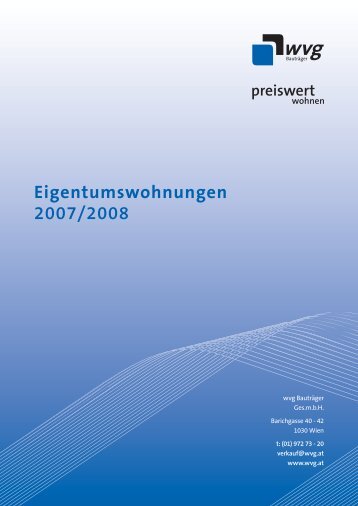 Eigentumswohnungen 2007/2008 - wvg Bauträger