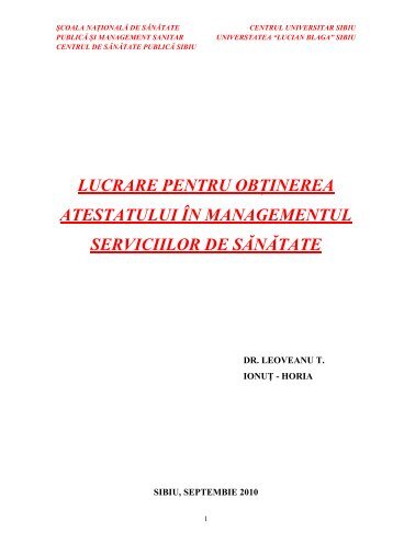 lucrare pentru obținerea atestatului în ... - Dr.Ioan Mesota