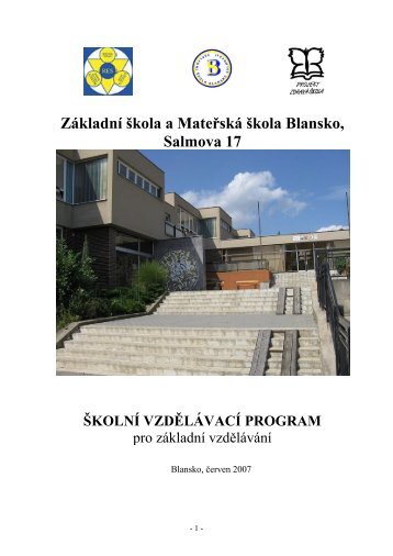 ŠVP (PDF) - Základní škola Blansko Salmova