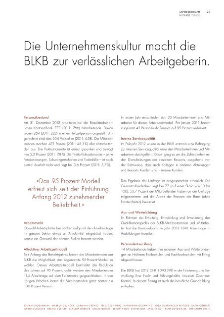 Geschäfts- und Nachhaltigkeitsbericht 2012 - BLKB