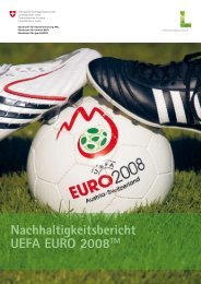 Nachhaltigkeitsbericht UEFA EURO 2008 - Event Consulting