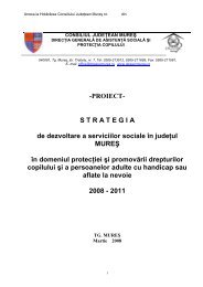 -PROIECT- S T R A T E G I A de dezvoltare a serviciilor sociale în ...