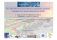 The 1994-2004 Al Hoceima (Morocco) earthquake sequence ... - ESA