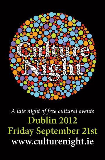 Download Brochure - Culture Night 2012