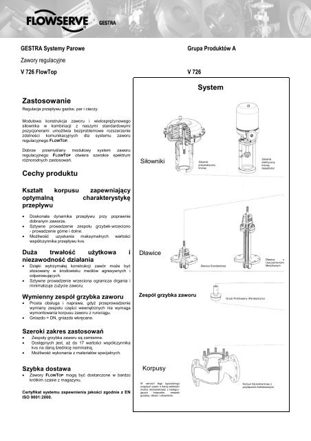 KAT_V726 FLOWTOP - Gestra AG