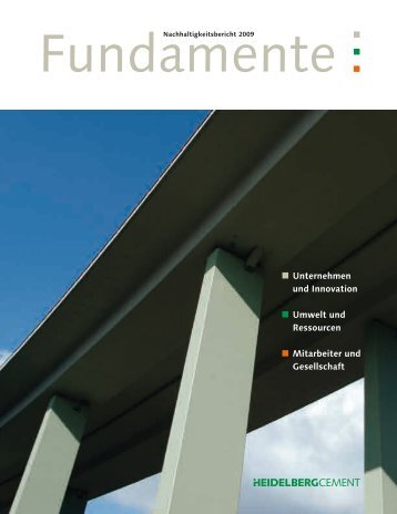 Nachhaltigkeitsbericht 2009 - HeidelbergCement