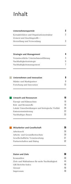 Nachhaltigkeitsbericht 2009 - HeidelbergCement