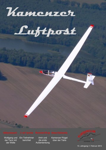 Kamenzer Luftpost 2013 - Flugplatz GmbH Kamenz