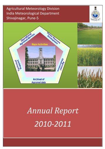 Annual Report of IAAS 2010-11 - Agricultural Meteorology Division