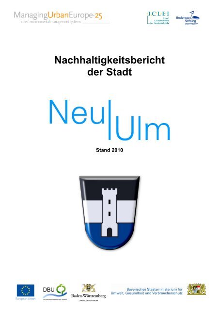 Nachhaltigkeitsbericht der Stadt - Stadt Neu-Ulm