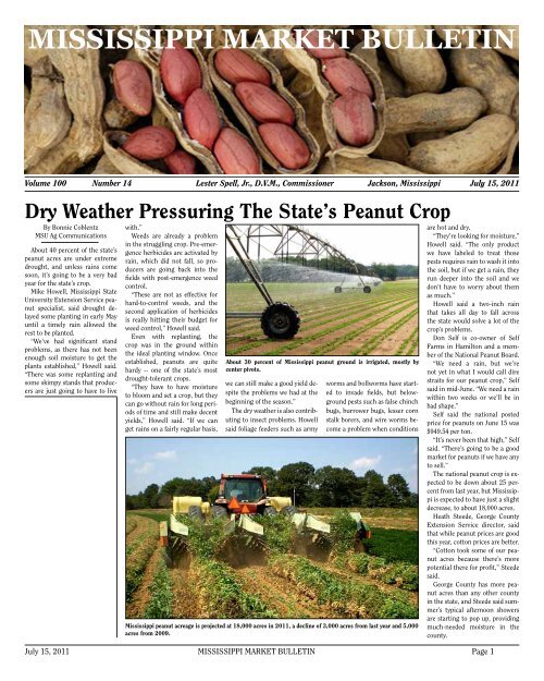 mississippi market bulletin - Mississippi Department of Agriculture