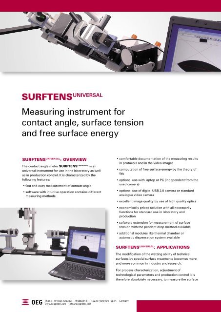 surftens universal - OEG GmbH