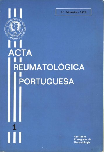 1973 Volume 1, 3º Trimestre - Acta Reumatológica Portuguesa ...