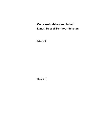 Onderzoek visbestand in het kanaal Dessel-Turnhout-Schoten