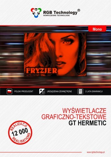 seria gt – wyświetlacze graficzno-tekstowe hermetic - Robotechnik