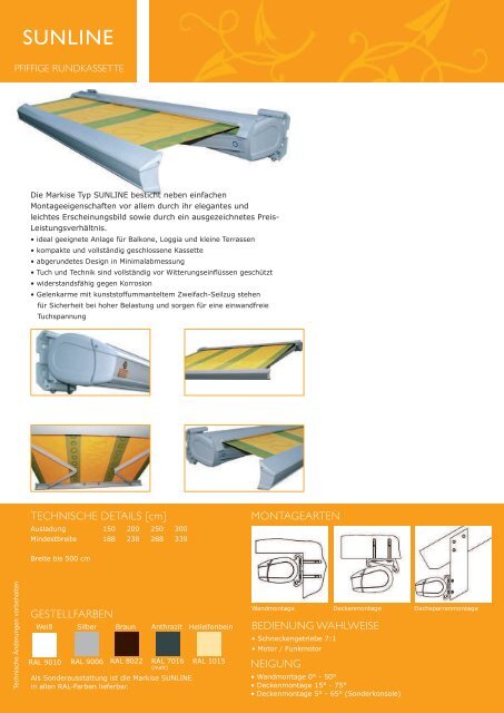 Mobau Markisen - Tischlerei Schmedeke GmbH