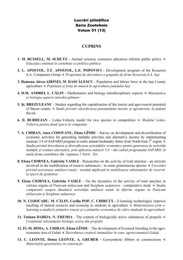 CUPRINS - Ion Ionescu de la Brad