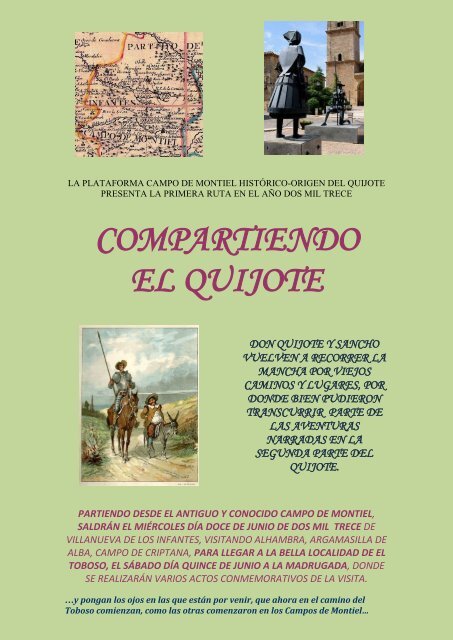 COMPARTIENDO EL QUIJOTE