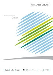 Nachhaltigkeitsbericht 2010 - Vaillant