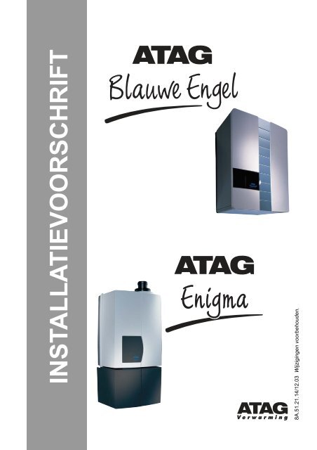 Installatievoorschrift - Atag