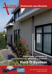 Technische documentatie Vent-o-system - Alusta