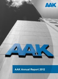 Download AAK Annual Report 2012