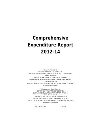 Comprehensive Expenditure Report 2012-14 - Budget 2013