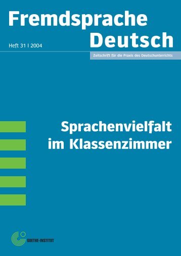 „Fremdsprache Deutsch“ Heft 31/2004 - DaF-Multikulti - home