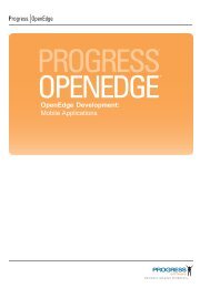 OpenEdge Development: Mobile Applications - Product ...